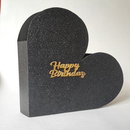 Glitter Edition 5 Layer Heart Birthday Scrapbook