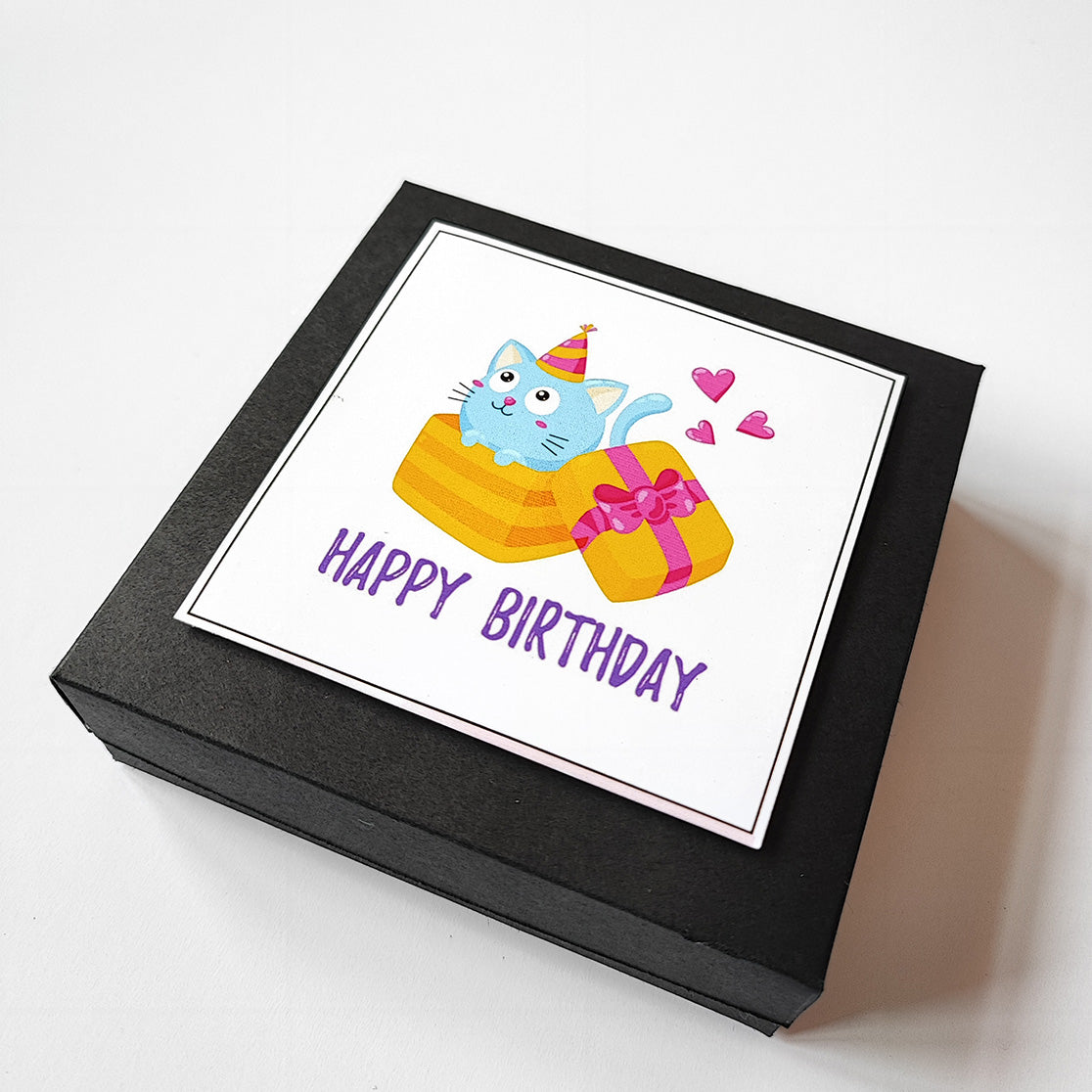 Chandrans Creation Mini Black Birthday Ladder Box