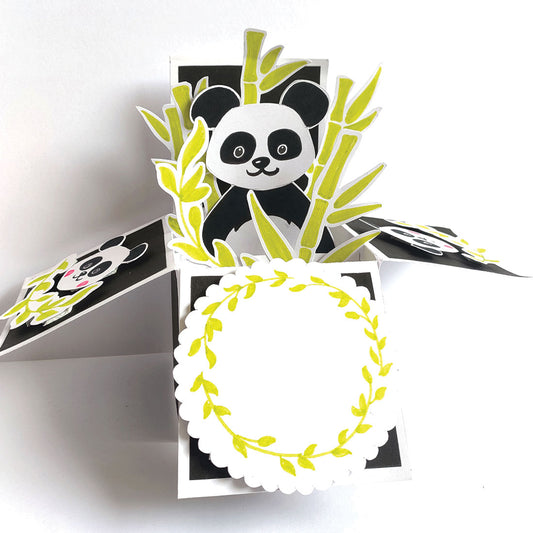 Handmade Panda Pop-Up Card – A Delightful Surprise for Any Occasion