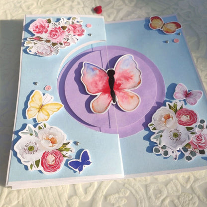 Handmade Magical Butterfly Card