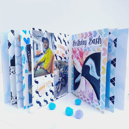 Chandrans Creation Handmade 6-Layer Birthday Scrapbook for Men