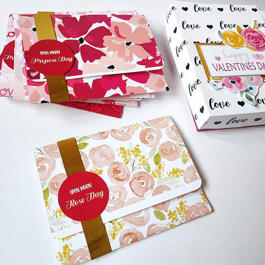 Chandrans Creation Valentine Week Days Message Envelope With Message Cards Greeting Card